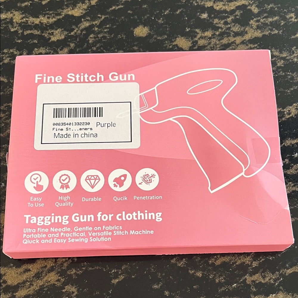 Pink Fine Stitch Tagging Gun